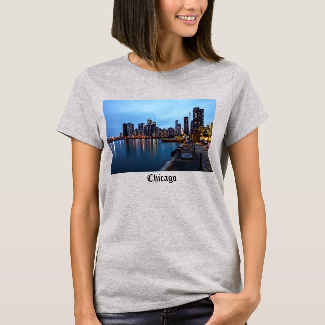 Noche En La Camiseta Navy Pier (Anverso)