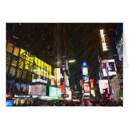 Noche en la ciudad, tarjeta