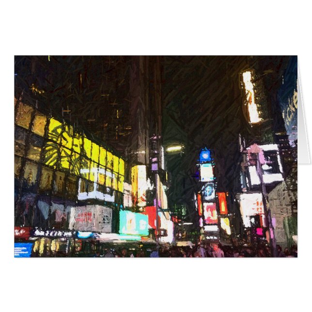 Noche en la ciudad, tarjeta (Anverso (Horizontal))