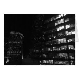 Noche en la ciudad, tarjeta