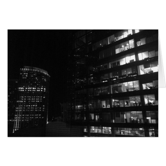 Noche en la ciudad, tarjeta (Anverso (Horizontal))