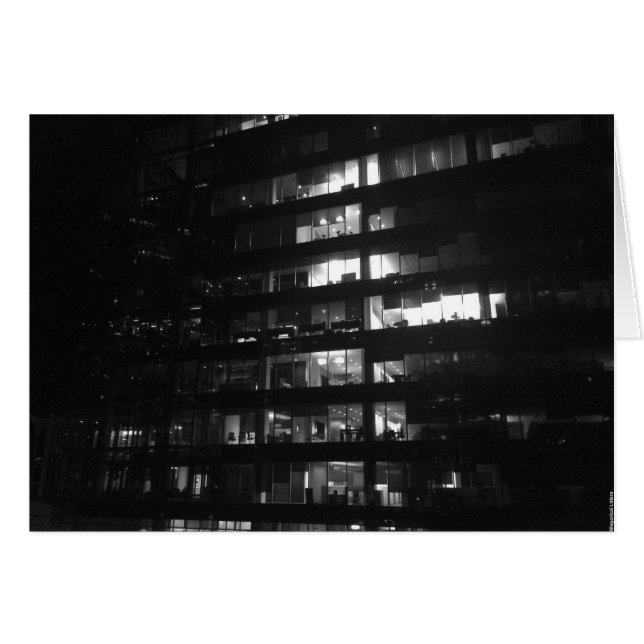 Noche en la ciudad, tarjeta (Anverso (Horizontal))