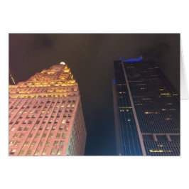 Noche en la ciudad, tarjeta