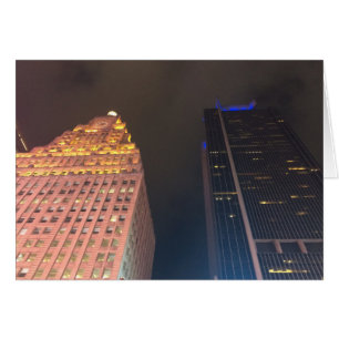 Noche en la ciudad, tarjeta