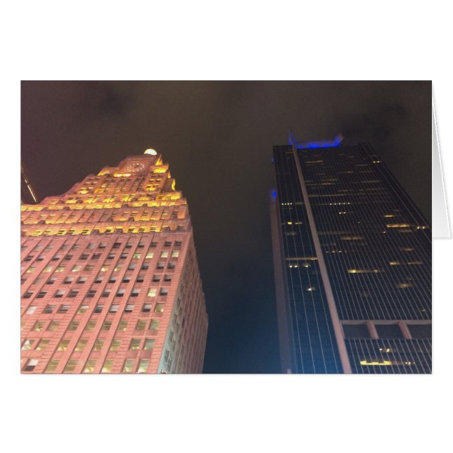 Noche en la ciudad, tarjeta (Anverso (Horizontal))