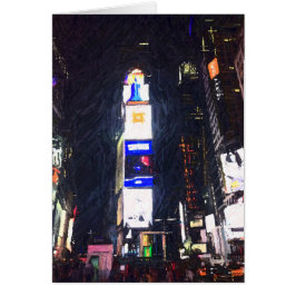 Noche en la ciudad, tarjeta
