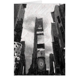 Noche en la ciudad, tarjeta