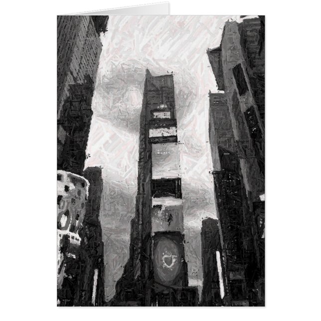 Noche en la ciudad, tarjeta (Frente)