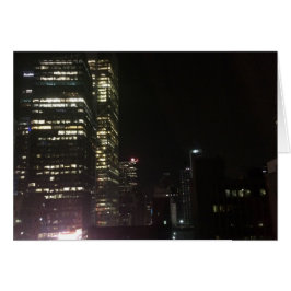 Noche en la ciudad, tarjeta