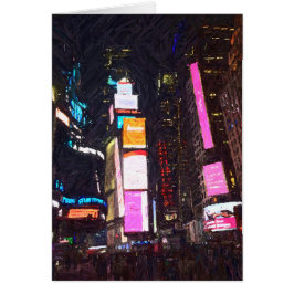 Noche en la ciudad, tarjeta