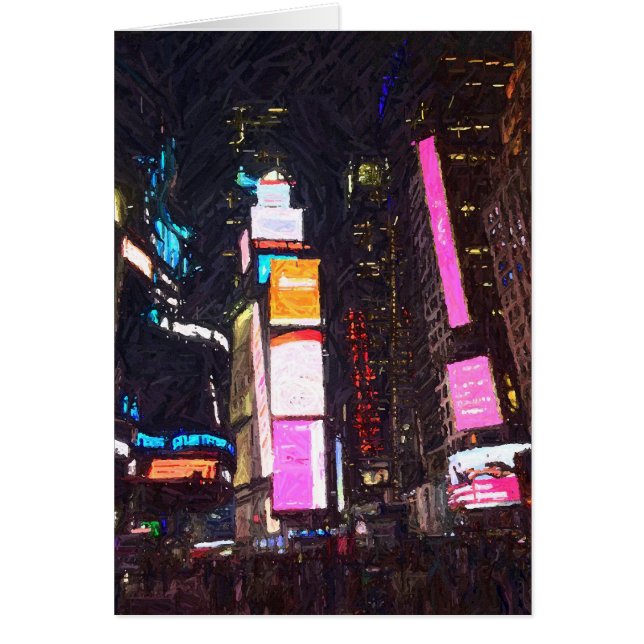 Noche en la ciudad, tarjeta (Frente)