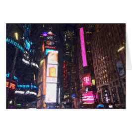 Noche en la ciudad, tarjeta