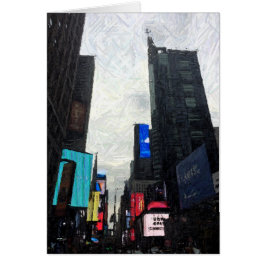 Noche en la ciudad, tarjeta