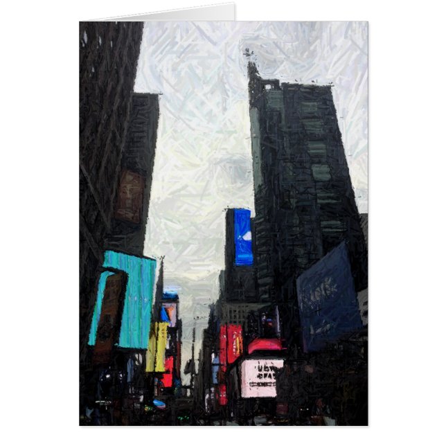 Noche en la ciudad, tarjeta (Frente)