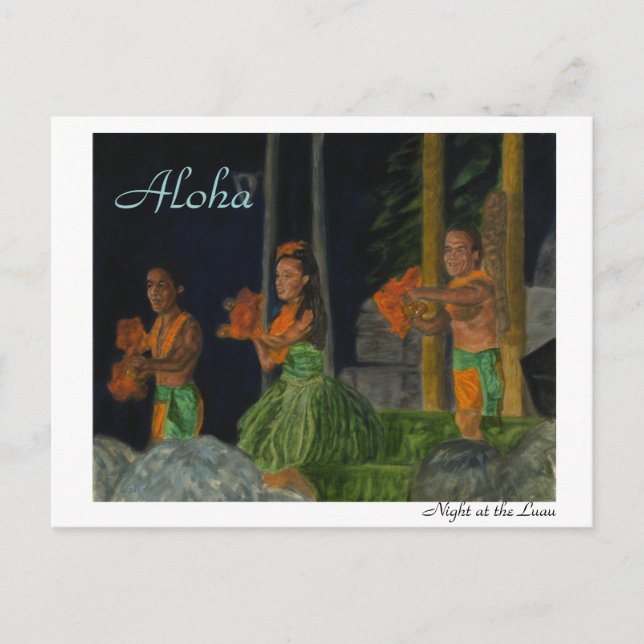 Noche en la postal de Luau (Anverso)