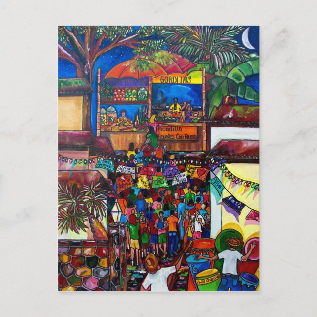 Noche en la vieja postal de San Antonio (Anverso)