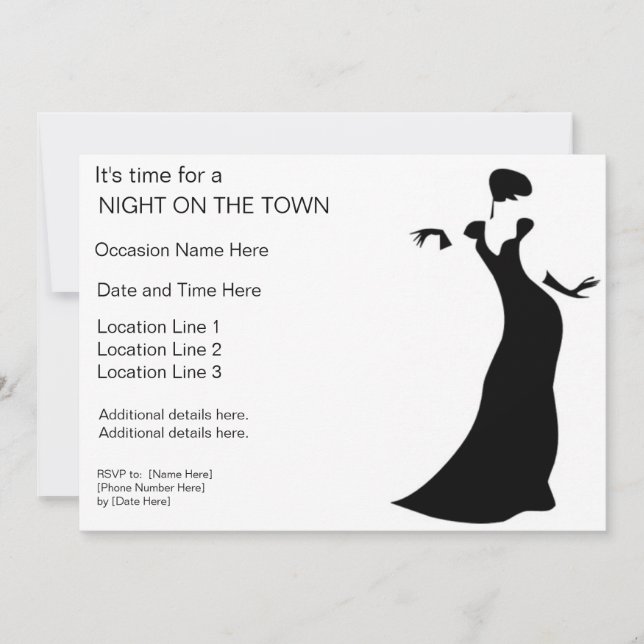 Noche en las invitaciones a la ciudad (Anverso)