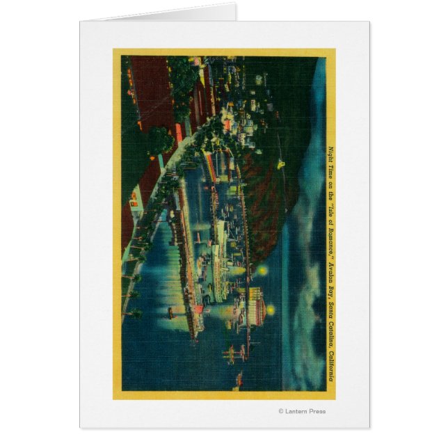 Noche en Santa Catalina en la Bahía de Avalon (Frente)