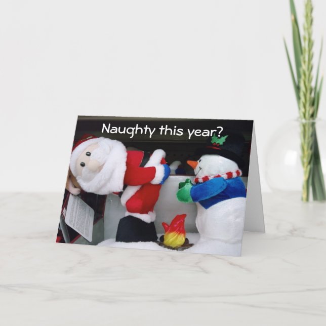 ¿NOCHE ESTE AÑO? ¡BIEN CONMIGO! TARJETA DE navidad (Anverso)