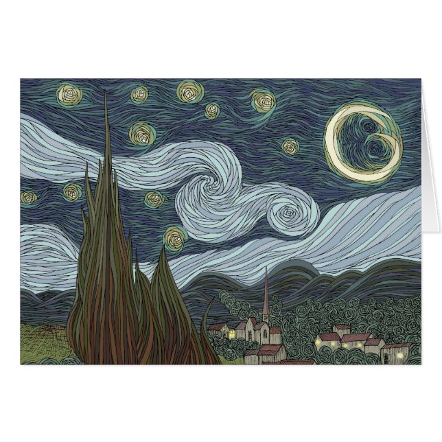 Noche estrellada (Anverso (Horizontal))