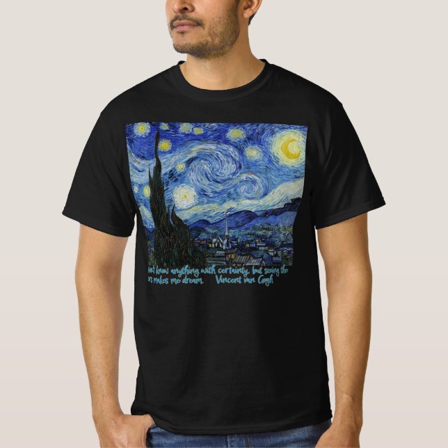 Noche estrellada, camiseta van Gogh (Anverso)