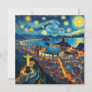 Noche estrellada de Río de Janeiro Brasil