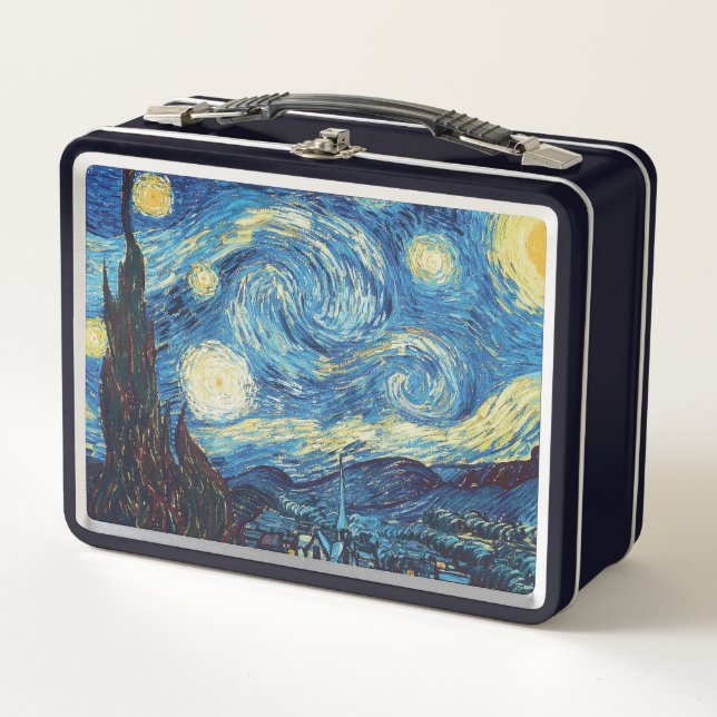 Noche estrellada de Van Gogh Clásico Azul Obra Mae (Anverso)