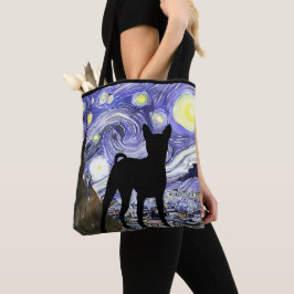 Noche estrellada de Van Gogh con la bolsa de asas
