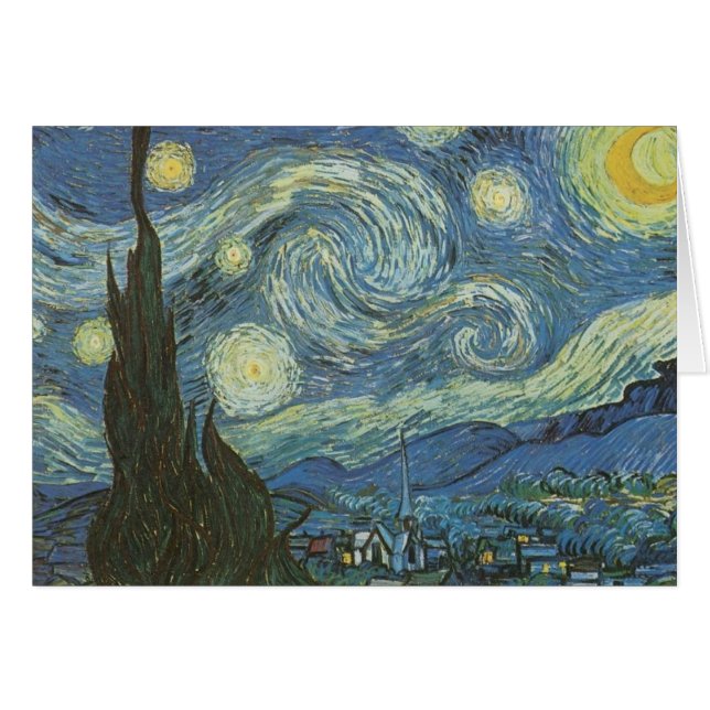 Noche estrellada de Vincent Van Gogh (Anverso (Horizontal))