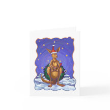 Noche estrellada del navidad del canguro