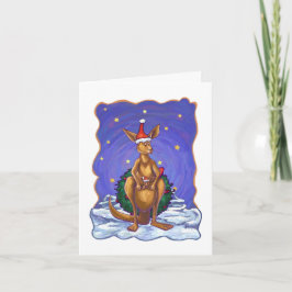Noche estrellada del navidad del canguro