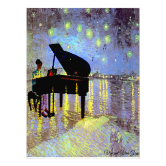 Noche estrellada en casa (alterada) Van Gogh/ Foto