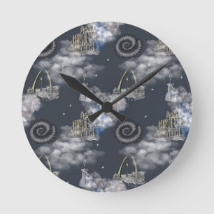 Noche estrellada en el reloj de pared de Whitby
