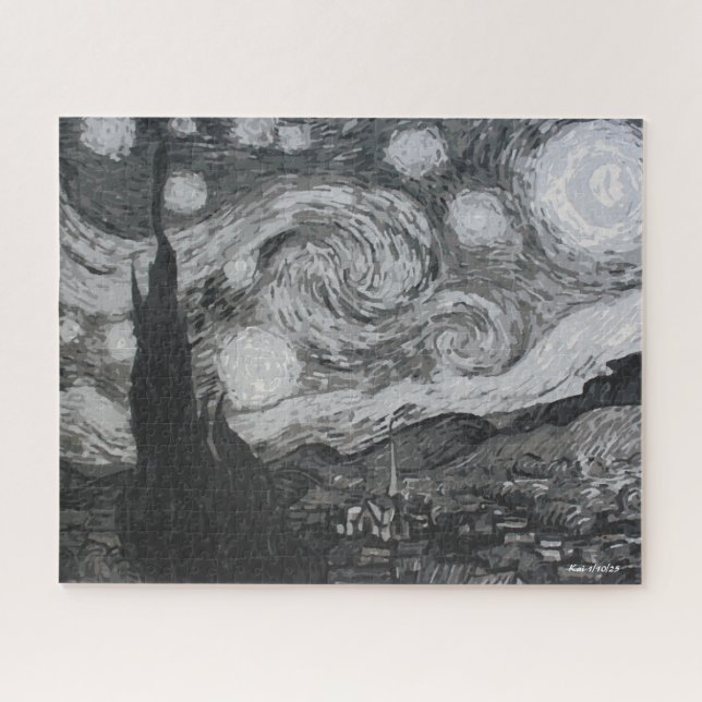 Noche estrellada I Vincent Van Gogh Puzzle (Horizontal)
