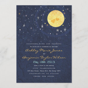 Noche estrellada Invitación a matrimonio materno c