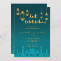 Noche estrellada Invitación al partido Eid Mubarak