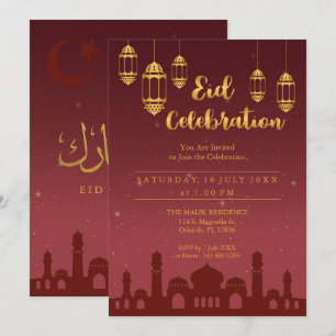 Noche estrellada Invitación al partido Eid Mubarak