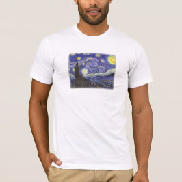 Noche estrellada por camiseta básica de Van Gogh