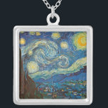 Noche estrellada por el collar Vincent van Gogh<br><div class="desc">Las pinturas más reconocidas de Van Gogh.</div>