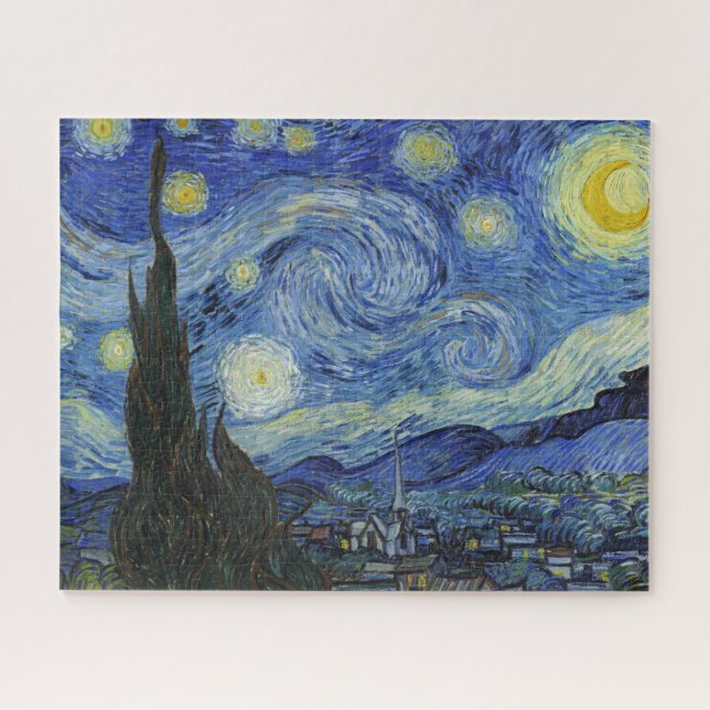 Noche estrellada por el rompecabezas de Van Gogh (Horizontal)