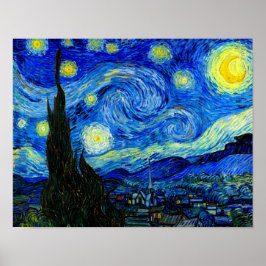 Noche estrellada por la impresión del Poster Bella
