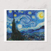 Noche estrellada por la postal de Vincent Van Gogh