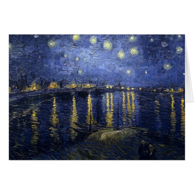 Noche estrellada sobre el Rhone (Anverso (Horizontal))