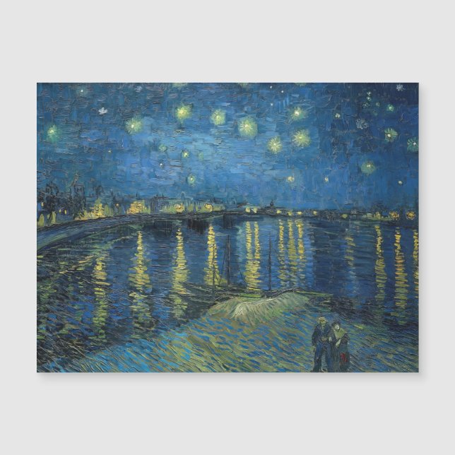 Noche estrellada sobre el Ródano (1888) Vincent va (Anverso)