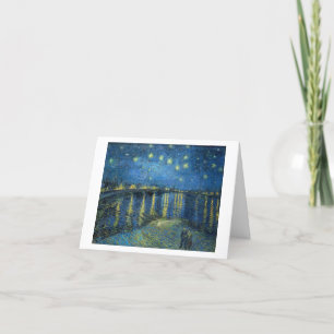 Noche estrellada sobre el Ródano por tarjeta de no