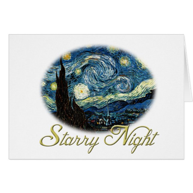 Noche estrellada, Vincent Van Gogh. (Anverso (Horizontal))
