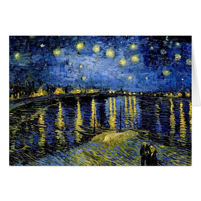 Noche estrellada Vincent Van Gogh sobre el Ródano  (Anverso (Horizontal))