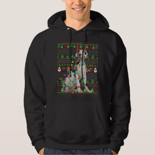 Noche Feo Estilo Sweater Luces Gran Perro Danés Ch