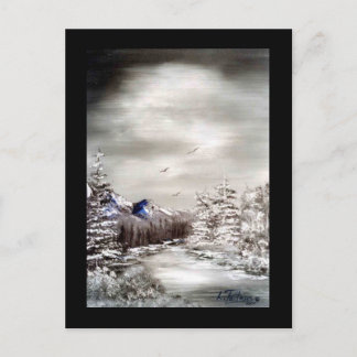 Noche helada - Postal