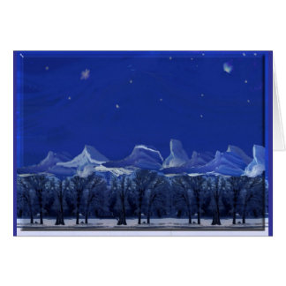 Noche iluminada por la luna Nevado